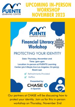 Financial Literacy PUENTE Learning Center